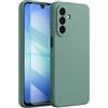 Nevecover Cover per Samsung Galaxy A27 5G con Vetro Temperato,Dark verde | Silicone TPU Custodia 360 Antiurtfio Gradi Traslucida Posteriore Sottile Antiurto Protettiva Case