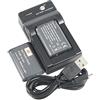 DSTE NP-BX1 Li-ion Batteria (2-Pacco) e Caricabatterie USB Compatibile per Sony DSC-HX300 DSC-H400 DSC-HX400 DSC-HX50 DSC-HX50VB DSC-HX60 DSC-HX60V DSC-WX300