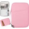 JUNJIEFU Custodia per tablet da 9-11 pollici, con scomparti per iPad e Galaxy Tab | rosa, adatto per molti tablet da 9-11 pollici come iPad, Galaxy Tab e altri modelli.