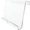 Generic Supporto per tablet tapis roulant - Supporto da lettura in acrilico per cyclette | Libro trasparente e supporto | Design stabile a morsetto per casa, cyclette e tapis roulant allenamento Entertainmen