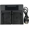 ESTIVITA Caricabatteria USB LED Dual Camera per BP-911 914 915 945 950 950G 955 930 935 925 970 batterie