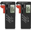 Greluma 2 Pz Tester batteria digitale, tester batteria universale Tester batteria domestica per batterie a bottone AAA AA C D 9V 1,5V piccole