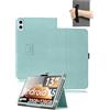 toergy Custodia per tablet TECLAST T65 da 13,4 pollici 2026, in pelle PU, con supporto pieghevole, con portapenne e cinturino da polso, verde