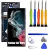 VUXYIT Compatibile con Samsung Galaxy S22 Ultra Schermo Touch Screen Convertitore Digitale Display Display Ricambio [Con Montatura] Kit di Riparazione