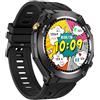 Annadue Smartwatch per Uomini e Donne, Smartwatch per Sport All'aria Aperta con Bussola, Oltre 100 modalità Sportive, Monitoraggio della Salute, Fitness Tracker Impermeabile 10M (BLACK)