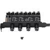 IYAMZ Pc 8 Canali Fan Hub 4 Manopola Regolatore di velocità della Ventola di Raffreddamento per Case CPU HDD Vga Ventola Pwm Potenza Staffa Pci da Controllo Ventola 12V