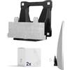3IDEE Adattatore VESA compatibile con Samsung Monitor (S39C, C24T550, C27T550, C32T550, S27C390, S27C392, S32C390 e più), adattatore per monitor 75 x 75 mm, per monitor senza attacco VESA (confezione