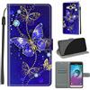 YIRRANZD Cover per Samsung Galaxy J3 2016, Protettiva Portafoglio in Pelle PU Cover Libro [Verniciato], Flip Caso Antiurto Custodia per Samsung J3 2016 (Farfalla B)