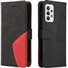 CXTcase Custodia Samsung Galaxy A33 5G,Flip Wallet Case Custodia, Cover per Galaxy A33 5G,Protettiva Caso in PU Pelle Portafoglio Custodia con Magnetica a Scatto per Samsung Galaxy A33 5G, Nero