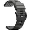 MoKo Cinturino QuickFit da 26 mm per Garmin Fenix 9/9 Pro/8/8 Pro (51 mm) | Compatibile con Fenix 7X Pro/6X Pro/5X Plus/3/3HR/Descent MK1/MK2i/Enduro, Cinturini Sportivi Impermeabili Regolabili