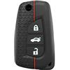 OTMIK Custodia in Silicone per Chiavi Auto per Toyota Corolla Avensis Verso Auris Yaris CHR Aygo X Cross Rav4 Peugeot 108 Accessori per il Guscio della Chiave
