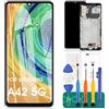 SRJTEK TFT per la Sostituzione dello Schermo LCD di Samsung Galaxy A42 5G SM-A426B SM-A426U SM-A426N Kit di Riparazione del digitalizzatore di Tocco (Nero, con Telaio, Senza Impronte digitali)