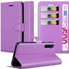 Cadorabo Custodia compatibile con Realme 6 PRO in VIOLETTA AMETISTA - Coperchio protettiva con chiusura magnetica, funzione stand e tasca per le carte