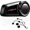 MAXTO Interfono per casco moto MAXTO M2 1000 metri 6-Riders kit sistemi di comunicazione per casco moto, con radio FM, impermeabile siri vocale, collegamento a qualsiasi Bluetooth
