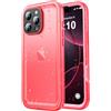 SPORTLINK Cover per iPhone 16 Pro Impermeabile 360 Gradi Antiurto, Rosa | Militare Protettiva Rugged Resistente Custodia Antipolvere Subacquea IP68 Waterproof, Fotocamera/Schermo Doppia Protezione