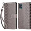 KENHONER Custodia per Samsung Galaxy A51 Cover, Grigio | Portafoglio in Pelle PU Retro, Antiurto Flip, Slot per Schede, Funzione Stand, Chiusura Magnetica