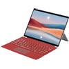 Plyisty Per Tastiera Surface Pro 3/4/5/6/7, Tastiera Magnetica Bluetooth con Pannello Multi-touch, Tastiera Wireless Sottile con Retroilluminazione a 7 Colori (rosso)
