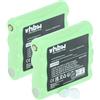 vhbw 2x batteria compatibile con Midland M99 S, M24 PLUS, PMR446, M24 S, 456R, G8 BT radio (700mAh, 7,4V, NiMH)