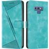 FERLAN Cover per Samsung Galaxy Note 9 Pelle Premium Portafoglio Protezione Wallet Libro Flip Case Magnetica Supporto Custodia per Samsung Galaxy Note 9 - Verde