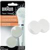 Braun 80-b Face Spugnetta di Bellezza per Stendere la Crema sulla Pelle, Set da 2 Pezzi di Ricambio per la Spazzola di Pulizia Braun Face