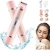 Generic Comfort 2 in 1 rasoio elettrico da donna, rasoio a doppia testa, mini rimozione dei capelli da donna bagnati e asciutti, ricaricabile, impermeabile, senza fili, per gambe, ascelle e braccia (rosa)