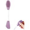 Generico Spazzola per il Viso in Silicone - Scrub Viso Doppia Testa per Massaggio,Strumento Pulizia Profonda con Accessori Bellezza per Togliere Trucco