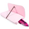 Glamza Tappetino per capelli con custodia, realizzato in feltro di sicurezza resistente al calore, ideale per casa e viaggi, colore: rosa