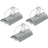 Grabacz 3x Trappola a Tunnel per Talpe e Arvicole - Trappola a Scatto in Metallo Zincato, Riutilizzabile, Senza Veleno (15,3 x 8 x 9,5 cm)