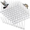 MOGADEE® Dissuasore piccioni, piccioni in acciaio inox, 10 pezzi [2,5 metri], respingono piccioni per balcone, tetto, finestre, contro tutte le specie di uccelli e gatti