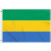 Petite Pine 2 × 3 FT Bandiera Gabon, Medio 60 × 90 CM 150D Gabonese Outdoor Banner, Decorazione Giardino Con Ottone Gromment