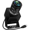 IFWATER Webcam da 48 MP 8K Ultra HD USB Camera 3.6-10mm Obiettivo zoom manuale 3X per computer Lightburn Close-up per incisore laser Plug and Play Scansione documenti Riconoscimento facciale
