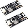 Adeept Type-C USB-C 2S 2A 18650 21700 3.7V Batteria al litio Modulo di ricarica Step-Up Boost Li-Po Polymer USB C a 8.4V - 2PCS