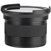 HERCHR Obiettivo, obiettivo fisheye da 58 mm, obiettivo grandangolare fisheye | Obiettivo Fish Eye, Ultra Wide Prime, 58MM 0,35X Obiettivo Fisheye super grandangolare per fotocamera SLR DSLR Nero