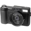 Minolta MND30 - Fotocamera digitale Ultra HD da 30 MP/2,7 K, colore: Nero