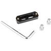 Generic Morsetto a vite da 1/4 pollici per gabbia fotocamera DSLR, nero | Morsetto Clip Top Handle Morsetto Slider Adapter per Camera Cage Handle Grip, Foro di bloccaggio multiplo, Supporto microfono