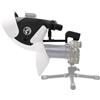 XCJSYP Calibro per MF12 Mini Macro Ferro di Cavallo Macro Diffusore Copertura, Portatile Macro Fotografia Flash Soft Light Cover Kit con Staffa Telescopica Insetto Still Life Dettagli Macro Riprese