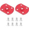 Generic Adattatore standard in alluminio per supporto a rosetta per fotocamera DSLR | Rosetta adattatore di montaggio foro filettato per fotocamera DSLR Cage supporto spalla, filettatura di montaggio centrale