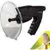 MFRELMNZG Monocolo con microfono parabolico portatile, telescopio for ascolto di uccelli a lungo raggio con orecchio bionico 100M, dispositivo digitale for osservazione e ascolto della natura