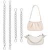 PH PandaHall 4pz Catena Estensione per Borsa Argento Catena Corta per Borsa | 20~30.5cm Tracolla di Ricambio in Alluminio per Borse a Mano Borse a Spalla Borsetta Fai Da Te