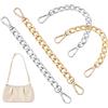 PH PandaHall 4pz Catena di Estensione per Borsa Argento e Oro 20~21.8cm | Catena Corta per Borsa, Tracolla di Ricambio per Borse a Mano Borse a Spalla Borsetta Fai Da Te