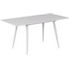 Vicco tavolo da pranzo allungabile Beaver, Bianco, 120-160 x 80 cm | Allungabile, per un utilizzo flessibile come tavolo da pranzo o da lavoro