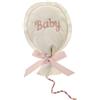 Generico 12 Sacchetti BOMBONIERA Baby A Forma di Palloncino per Maschietto o Femminuccia Idea bomboniere Nascita PORTACONFETTI (Rosa)