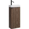 Badplaats B.V. Mobili WC Orion - 40 x 22 cm - Noce Marrone - Modello WC a pavimento - Salvaspazio - per ospiti WC