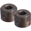Oniissy Dado in acciaio nero, confezione da 2, 22,5 x 27 mm | Ad alta resistenza, adatto per router 3612, foro centrale da 12,7 mm, finitura nera, costruzione