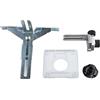 Gettimore Router Edge Guide Template per 3701 3703 3709 3710 Trimmer Dritto Taglio Jig con Staffa Ruota Metallo Plastica Trim Router Accessorio 4 PZ/set