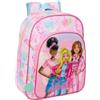 Safta BARBIE PAINTERLY - Zaino scuola per bambini, zaino per bambini, adattabile a carrozzina, ideale per bambini in età scolastica, comodo e versatile, qualità e resistenza, 26 x 11 x 34 cm,