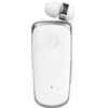 Celly, Auricolare Wireless Retrattile con Vibrazione per Chiamate, Connessione Doppio Dispositivo Bluetooth, Clip di Fissaggio Stabile e Cavo Anti-Groviglio, Fino a 12 Ore di Autonomia, Colore Bianco