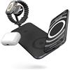 OtterBox Zens Dual+Watch Wireless Charger, Nero