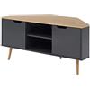 BAÏTA Mobile TV, rovere e grigio antracite, L115 cm