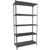 Simon Rack Scaffale Metallo Garage, 5 Ripiani, 200 kg di Punto di Flessione, 2000x1100x400 mm, Scaffale Garage, Senza Viti, Antracite - Simonclick